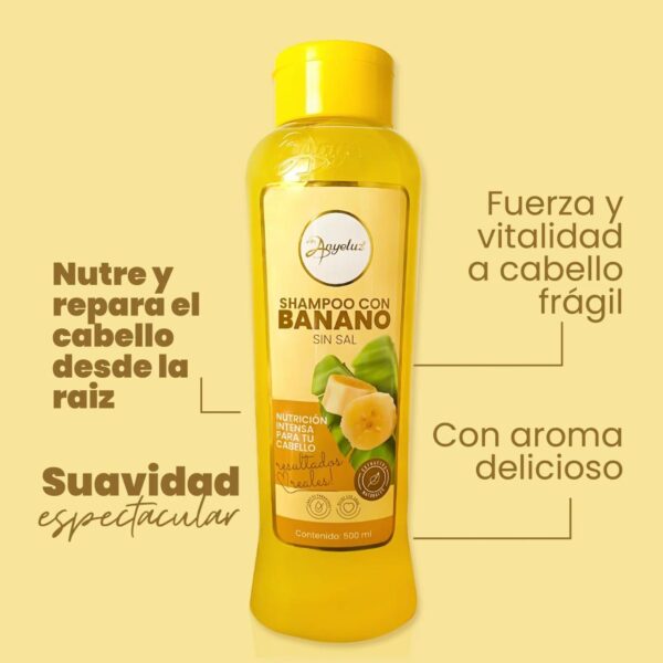 Shampo con Banano sin Sal Anyeluz